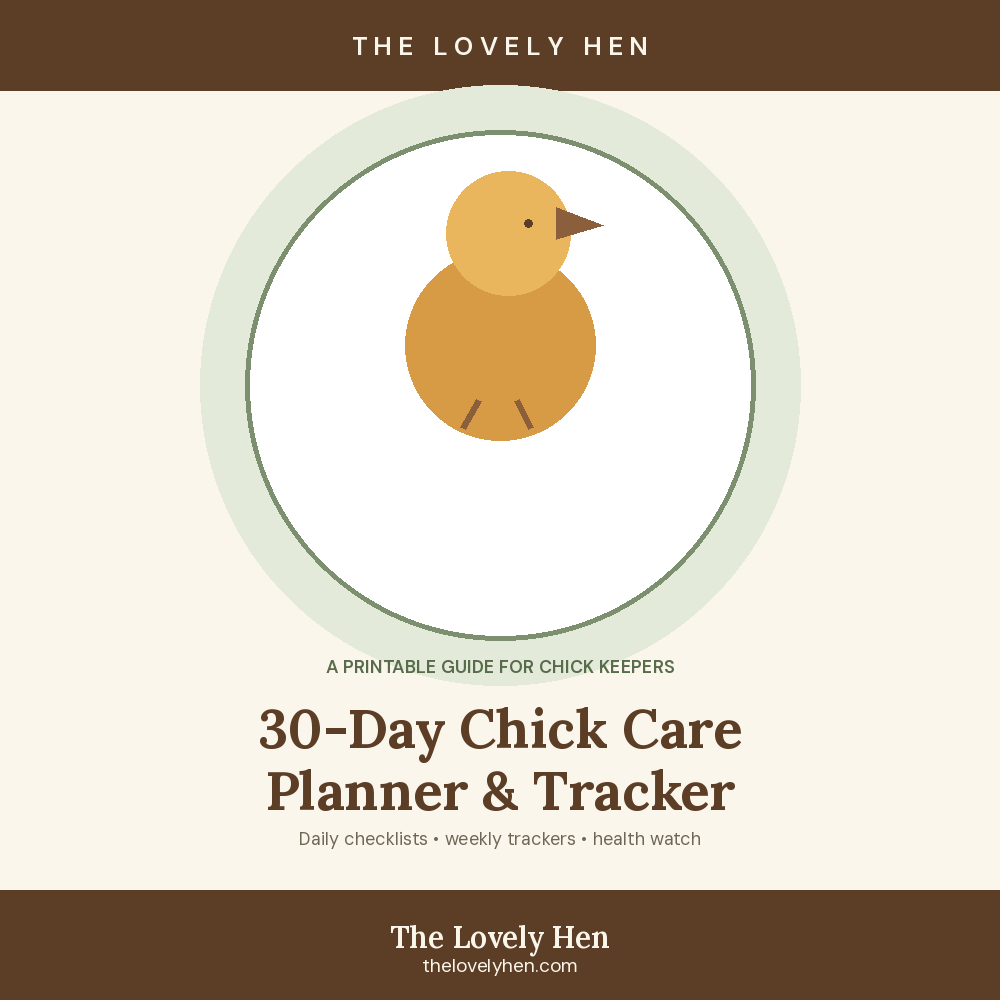 30-Day Chick Care Planner and Tracker cover