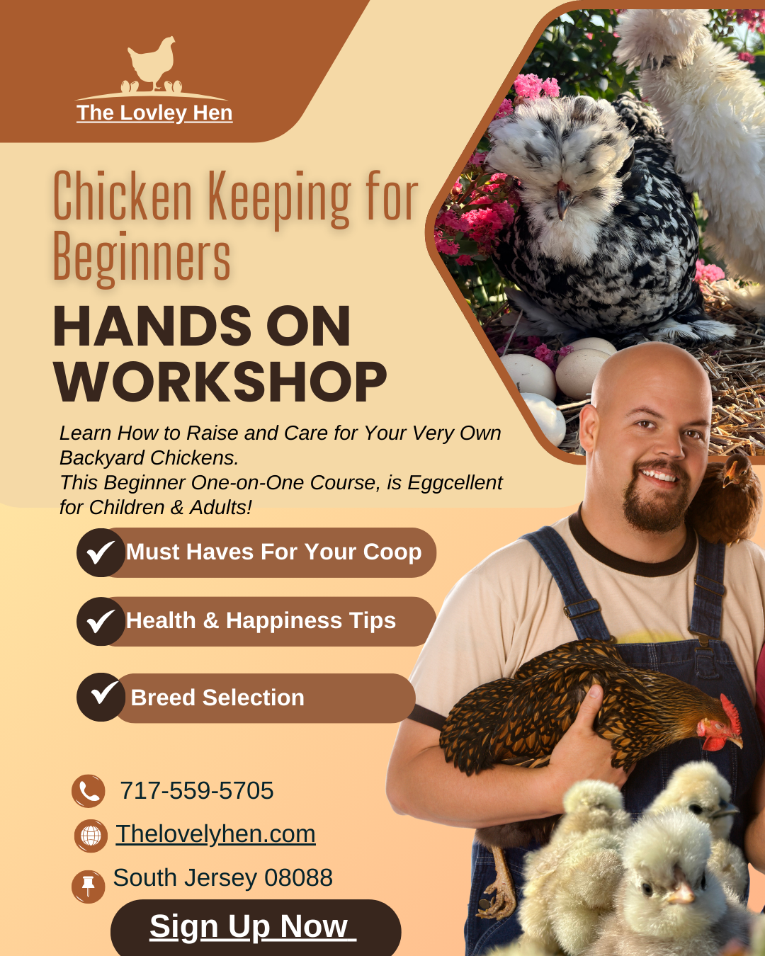Beginner Chicken Keeping 101: Farm Visit Tickets