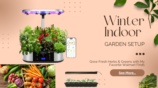 Winter Indoor Garden Setup: Grow Fresh Herbs & Greens with My Favorite Walmart Finds