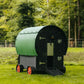 Nestera The Wagon 100% Recycled Plastic Chicken Coops for 5 Giant Fowls, 6 Medium Size Chickens or 10 Bantams, Green