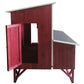 Large Wood Chicken Coop Hen House 4-8 Chickens 4 Nesting Box