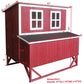 Large Wood Chicken Coop Hen House 4-8 Chickens 4 Nesting Box