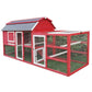 Chicken Coop Outlet Large Wood Backyard Hen House Nesting Box & Run & Cleaning Tray