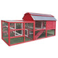 Chicken Coop Outlet Large Wood Backyard Hen House Nesting Box & Run & Cleaning Tray