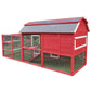 Chicken Coop Outlet Large Wood Backyard Hen House Nesting Box & Run & Cleaning Tray